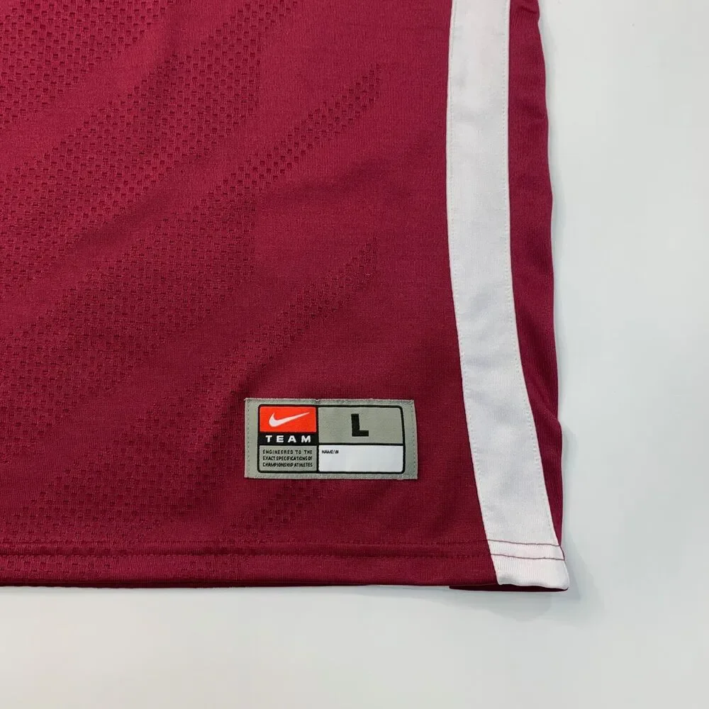 Nike Jersey Womens Large Fit Dry Basketball Practice Alabama Crimson Team Colors